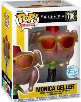 Monica Geller avec dinde (Métallique) - T-Shirt