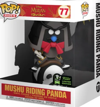 Mushu Chevauchant un Panda - 15 cm