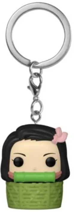 Nezuko Kamado dans le panier - Porte-clés