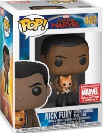 Nick Fury avec Goose le chat