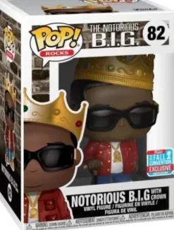 Notorious B.I.G. avec Couronne (Veste Rouge)