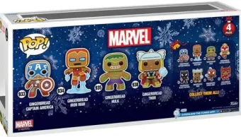 Pain d'épices Captain America / Iron Man / Hulk / Thor - Pack