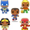 Pain d'épices Superman / Batman / Aquaman / Wonder Woman / Flash - Pack