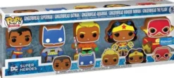 Pain d'épices Superman / Batman / Aquaman / Wonder Woman / Flash - Pack