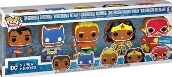 Pain d'épices Superman / Batman / Aquaman / Wonder Woman / Flash - Pack