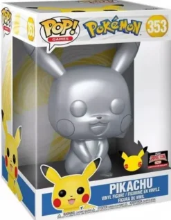Pikachu Argent - 25 cm