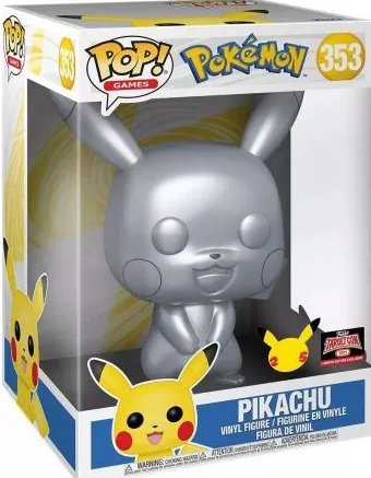 Pikachu Argent - 25 cm