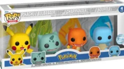 Pikachu - Bulbizarre - Salamèche - Carapuce (Starters) - Pack