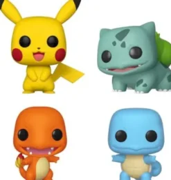 Pikachu - Bulbizarre - Salamèche - Carapuce (Starters) - Pack
