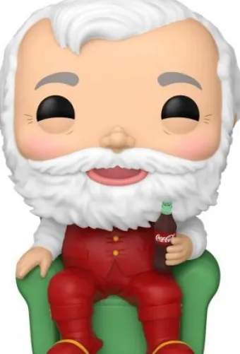 Père Noël Coca-Cola sur le canapé