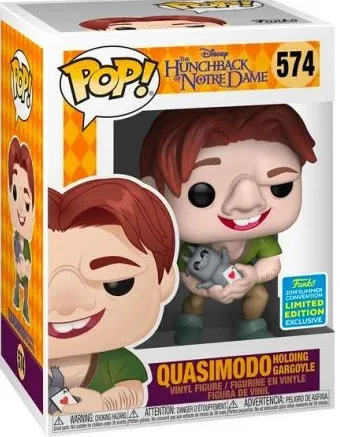 Quasimodo tenant une gargouille