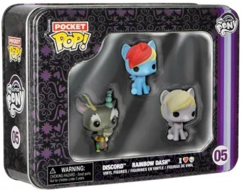 Rainbow Dash, Discord & Derpy - 3 pack - Pocket