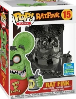 Rat Fink - Chromé Gris
