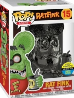 Rat Fink - Chromé Gris