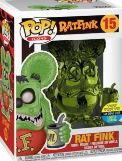 Rat Fink - Chromé Vert