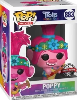 Reine Poppy avec guitare