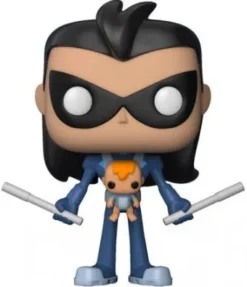Robin en Nightwing avec bébé