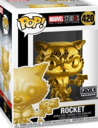Rocket Raccoon - Chromé Or