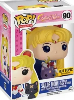Sailor Moon avec Bâton de lune et Luna