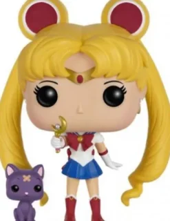 Sailor Moon avec Bâton de lune et Luna