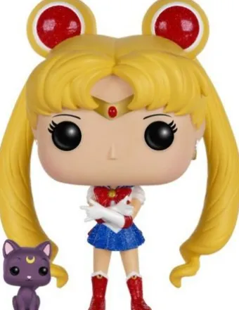 Sailor Moon avec Luna - Pailleté