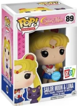 Sailor Moon avec Luna - Pailleté