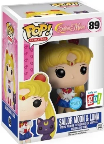 Sailor Moon avec Luna - Pailleté