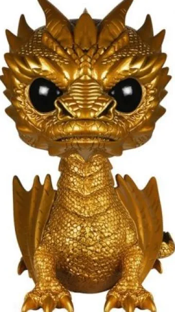 Smaug - Métallique Or & 15 cm