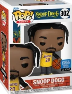 Snoop Dogg avec maillot des Lakers Jaune