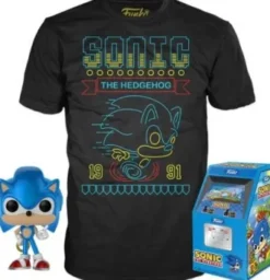 Sonic avec Anneau - Métallique - T-Shirt