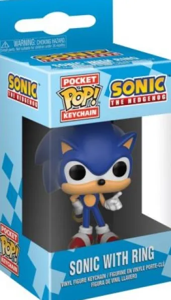 Sonic avec Anneau - Porte-clés