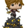 Sora escaladant une vague de sans-coeurs