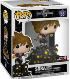 Sora escaladant une vague de sans-coeurs