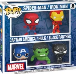 Spider-Main / Iron Man / Captain America / Hulk / Black Panther - Pack