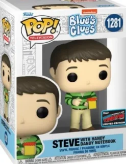 Steve avec le carnet de notes Handy Dandy
