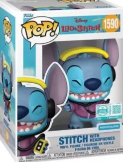 Stitch avec casque de musique