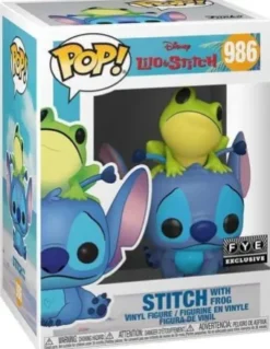 Stitch avec grenouille