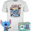 Stitch avec ukulélé (Flocked) - T-Shirt