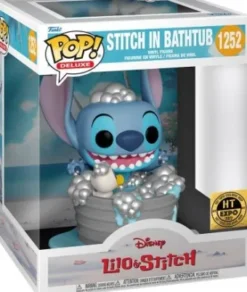 Stitch dans la baignoire