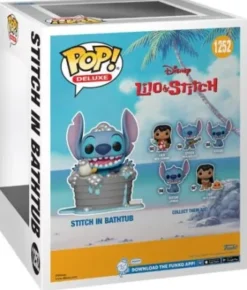 Stitch dans la baignoire