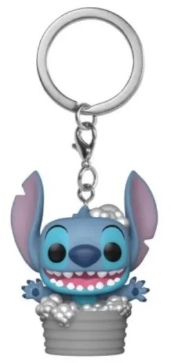Stitch dans la baignoire - Porte-clés