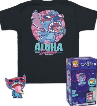Stitch en Été (Pocket) - T-Shirt