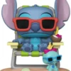 Stitch sur une chaise longue