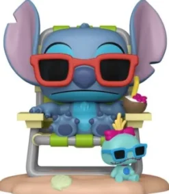 Stitch sur une chaise longue