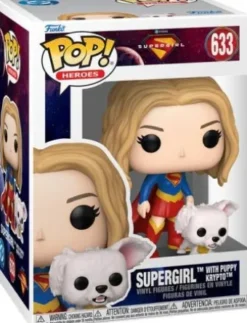 Supergirl avec Chiot Krypto