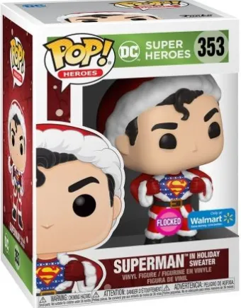 Superman avec Chandail Noël - Flocked - T-Shirt