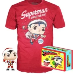 Superman avec Chandail Noël - Flocked - T-Shirt