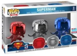 Superman - 3 pack - Chromé - Fall Convention