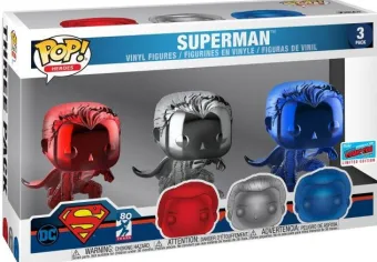 Superman - 3 pack - Chromé - Fall Convention