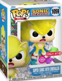 Super Sonic avec Émeraudes - Flocked